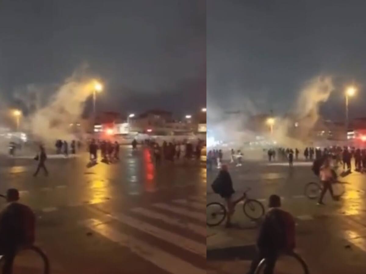 Fuertes enfrentamientos entre la Primera Línea y la Policía en el Portal Américas