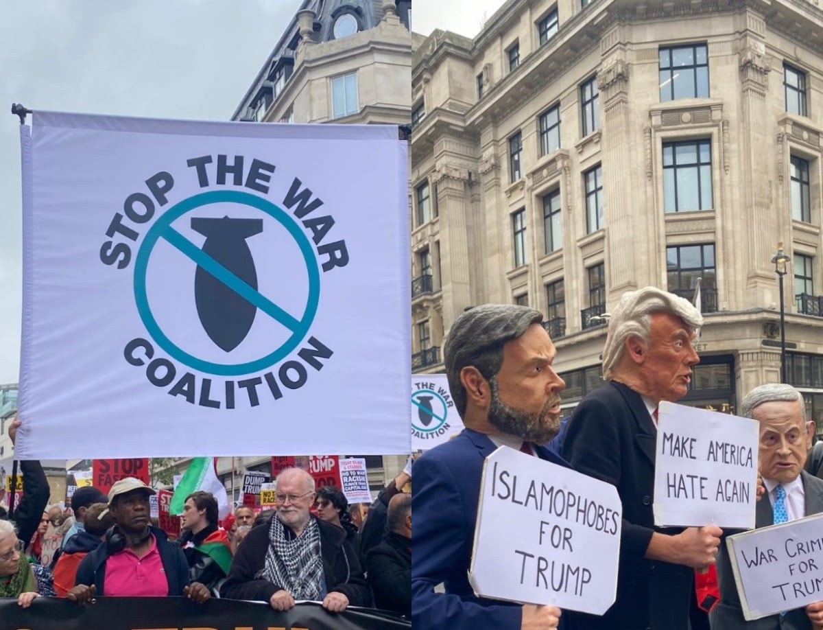 Protestas en Londres por la llegada de Trump - W Radio.
