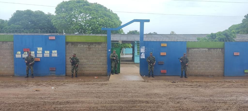 Ejército en puestos de votación. Foto: Brigada 11.