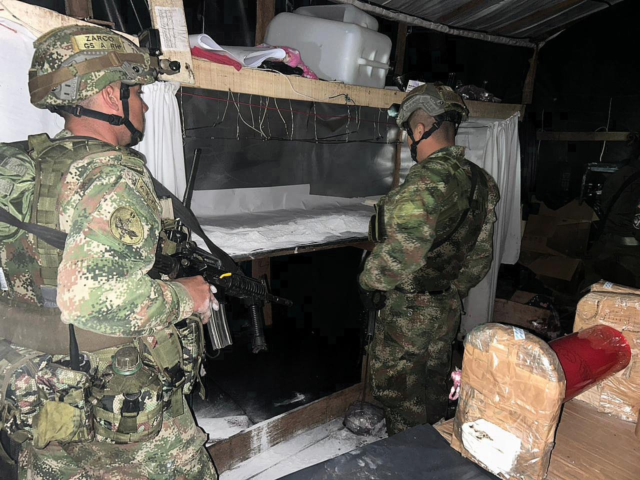 Ejército destruyó gigantesco laboratorio de cocaína que producía tres toneladas al mes