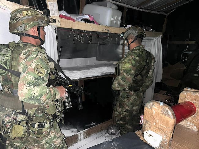 Ejército destruyó gigantesco laboratorio de cocaína que producía tres toneladas al mes