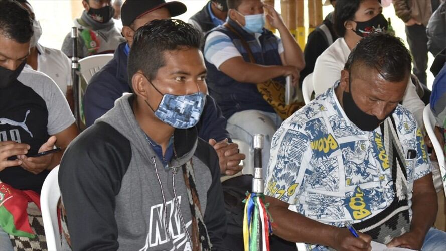 Las comunidades avanzan en los diálogos con el alto Comisionado para la Paz, Miguel Ceballos . Foto: Cric