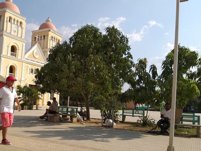 Plaza principal de El Carmen de Bolívar. Foto: Archivo.