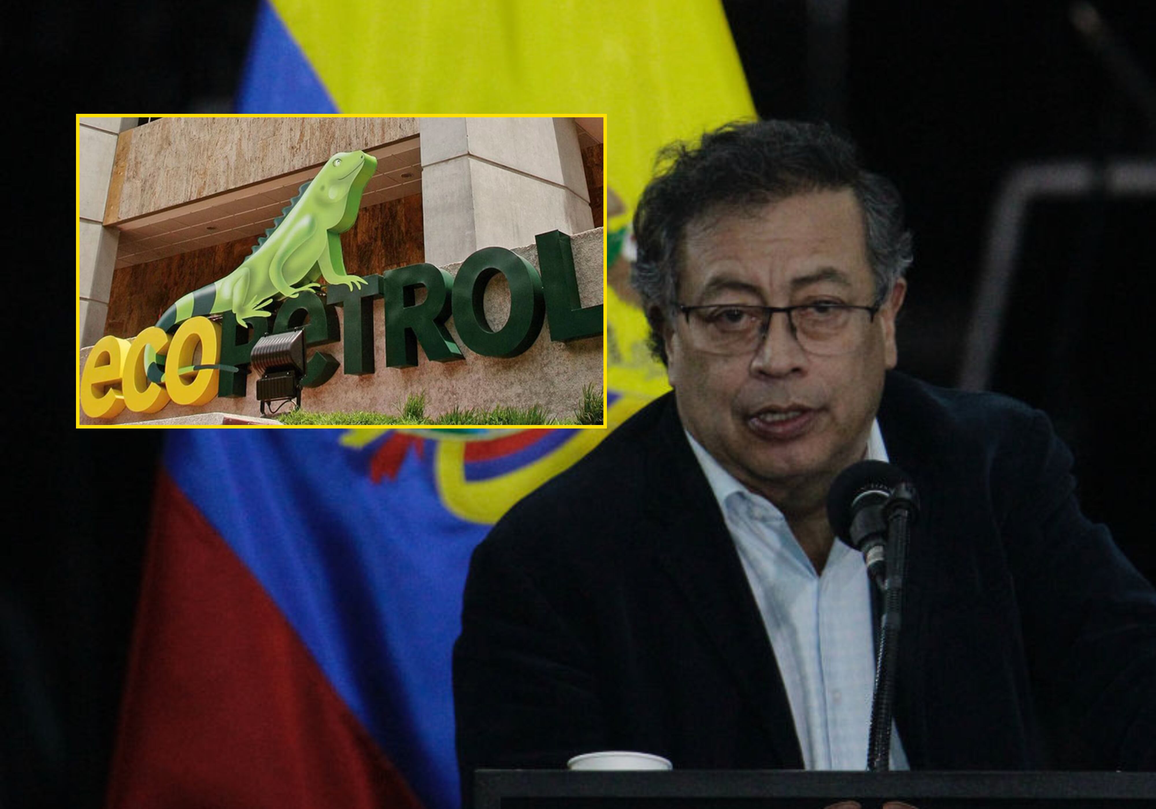 Ecopetrol y Gustavo Petro. Foto: Ecopetrol / (Photo by ANDREA ARIZA/AFP via Getty Images)