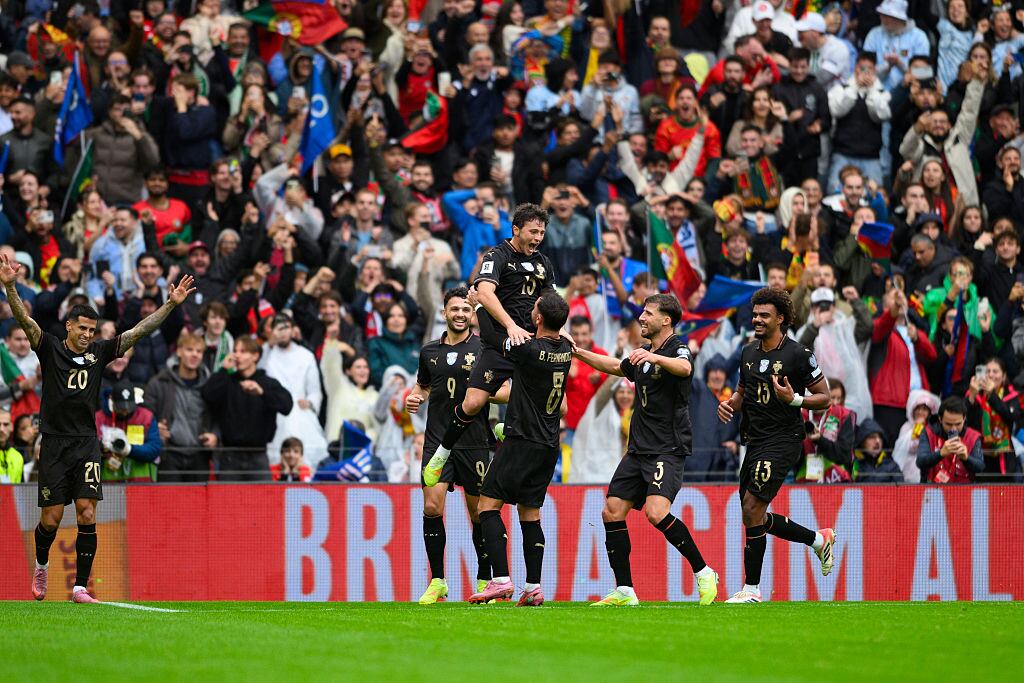 Portugal goleó 9-1 a Armenia y selló su clasificación al Mundial de 2026. Foto: Getty Images.