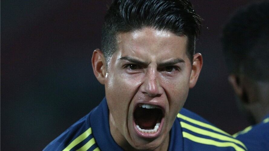 James Rodríguez, jugador del Everton y de la Selección Colombia. Foto: Claudio Reyes - Pool/Getty Images