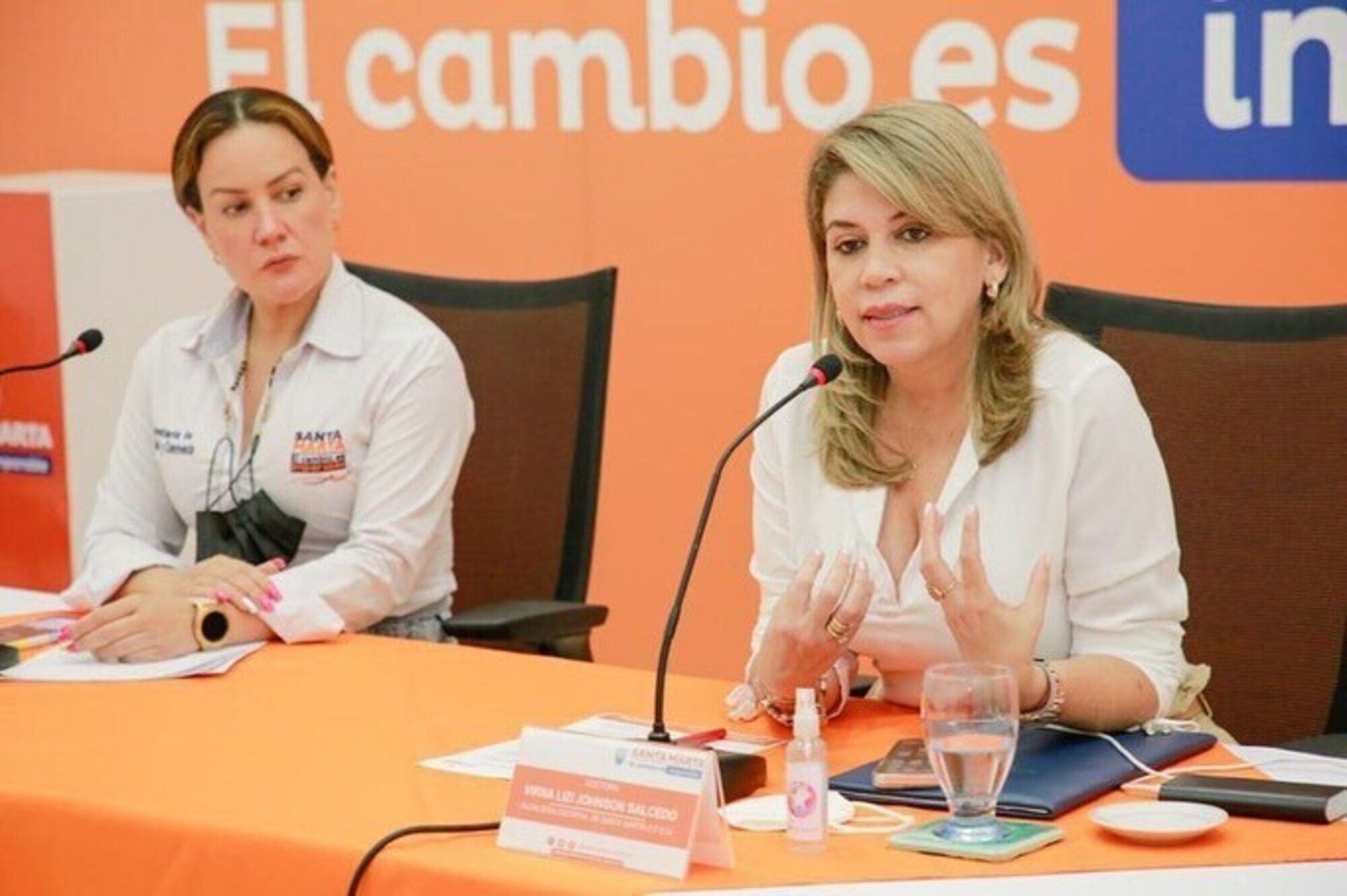 Alcaldesa de Santa Marta,Virna Jhonson. Foto: Cortesía Alcaldía de Santa Marta.