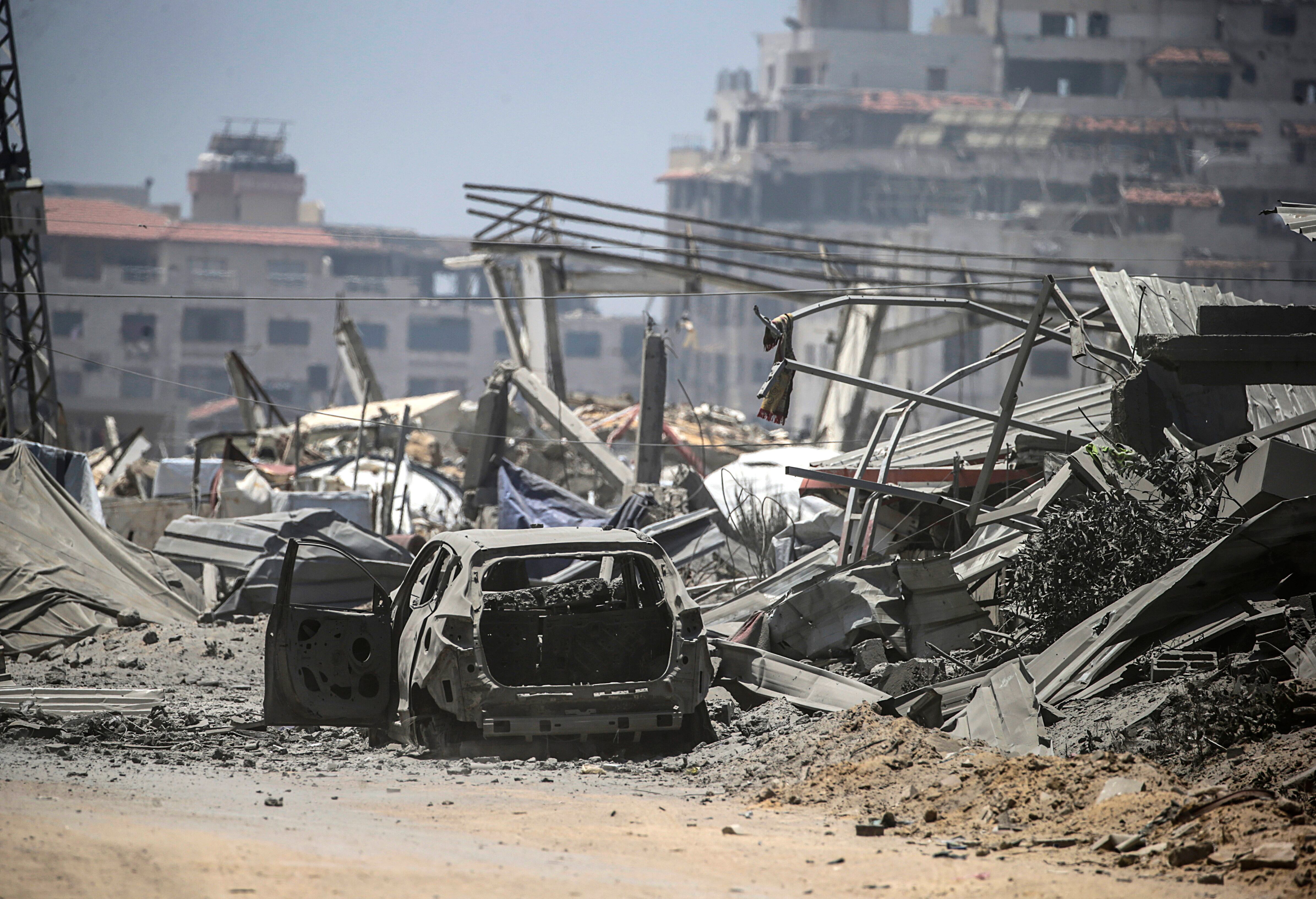 Ataque del ejército israelí en Rafah dejó 27 muertos. EFE/EPA/MOHAMMED SABER