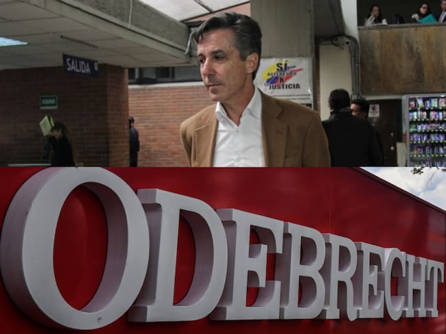 Roberto Prieto y cartel de Odebrecht. Fotos: Colrpensa y Getty Images.
