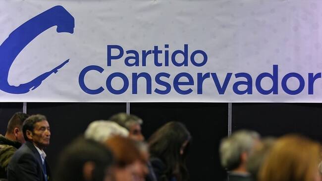 El Partido Conservador emitió una declaración pública en la que sentó su posición frente a la Reforma Tributaria. Foto: Colprensa / ÁLVARO TAVERA