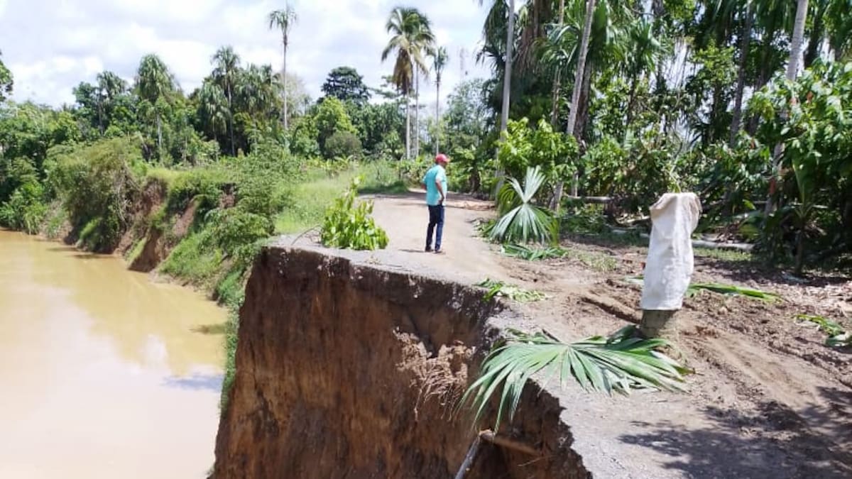 Erosión se llevó la vía que comunica a Callejas con la zona urbana de Tierralta, Córdoba
