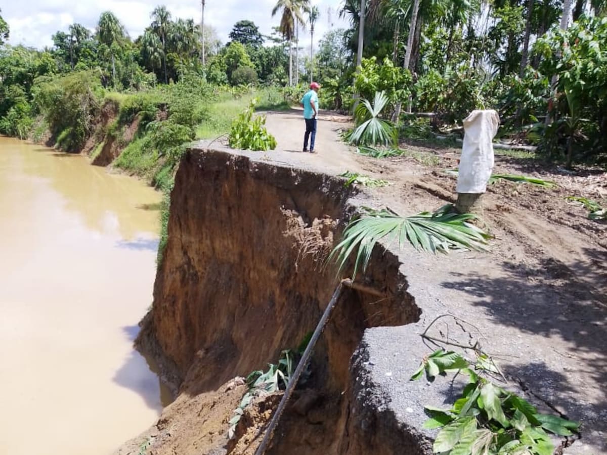 Erosión se llevó la vía que comunica a Callejas con la zona urbana de Tierralta, Córdoba