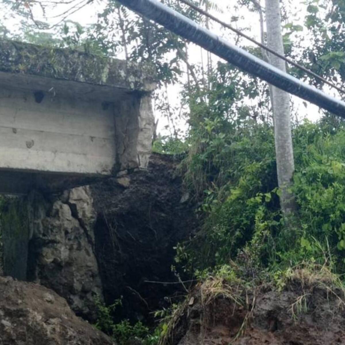 Invierno deja remociones en masa y puentes afectados en cuatro municipios de Boyacá