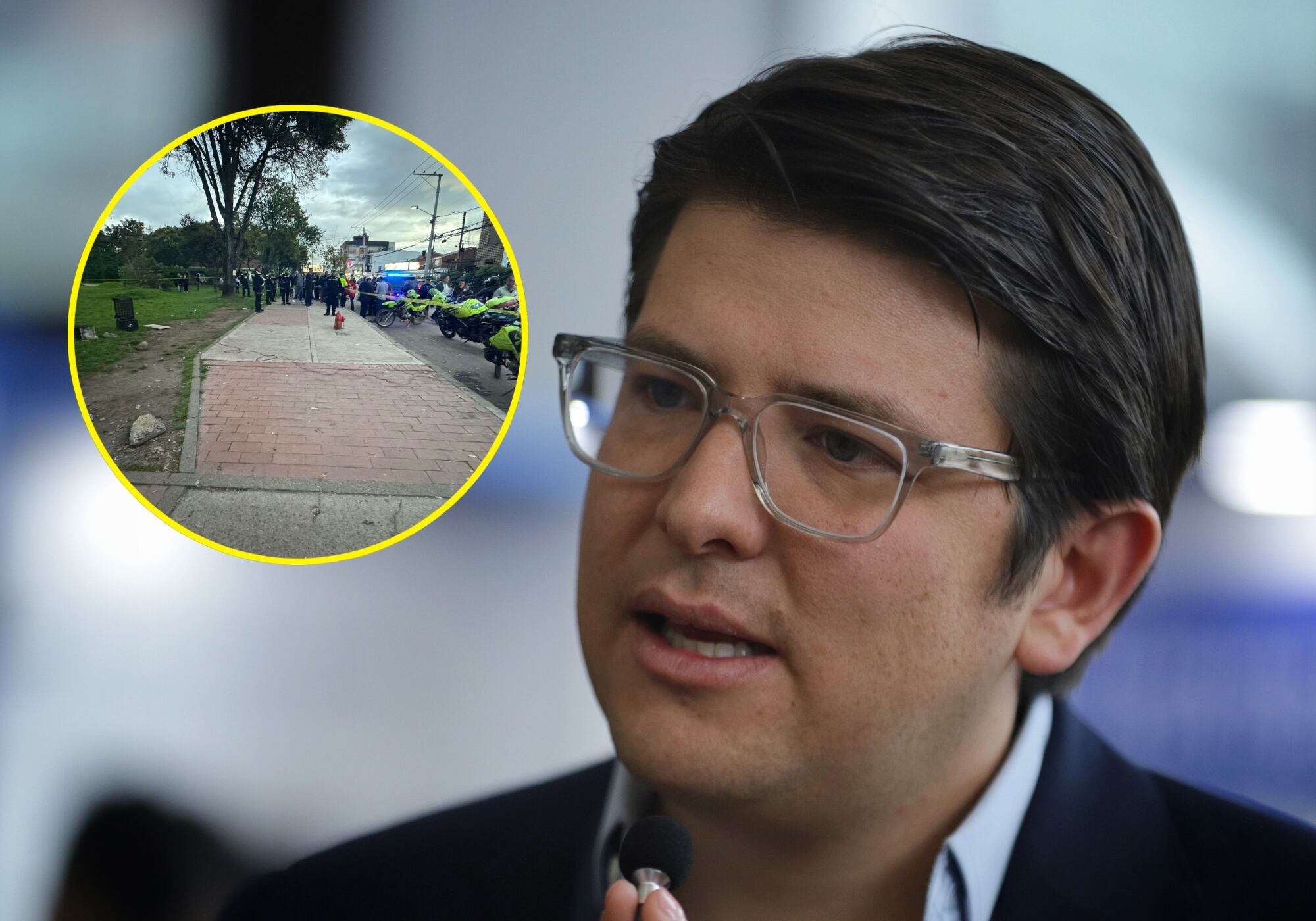 Atentado contra Miguel Uribe. Foto: Colprensa.