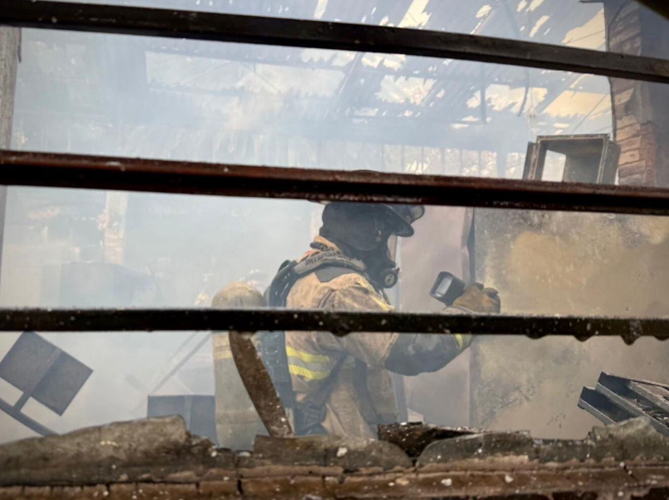 Incendio. Foto: Bomberos de Bogotá. 
