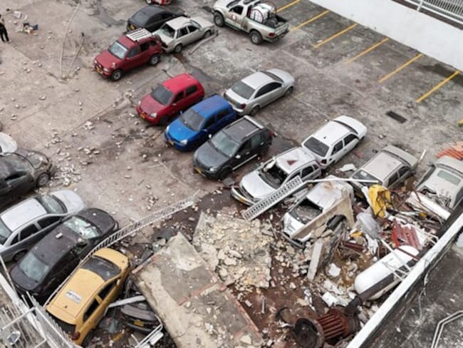 Explosión en centro vacacional de Mesitas. Foto: (Cortesía: Bomberos de Cundinamarca)