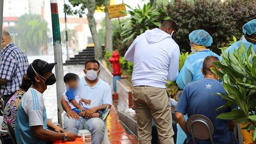 Los ciudadanos venezolanos serán trasladados a Cúcuta en 10 buses dispuestos por la alcaldía de Cali. Foto: Alcaldía de Cali