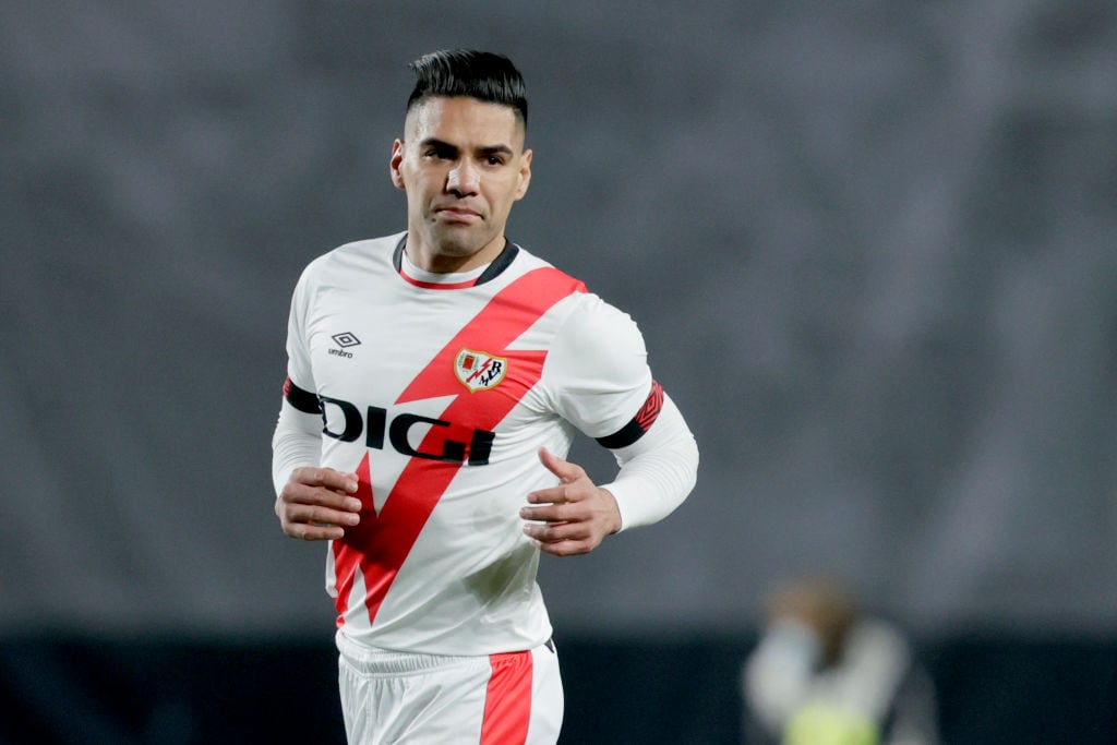 Radamel Falcao renovará con el Rayo Vallecano hasta el 2023. Foto: Getty Images