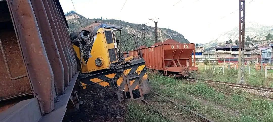 El accidente ferroviario ocurrió aproximadamente a 1.5 del casco urbano del municipio de Paz de Río, Boyacá / Foto: Suministrada.