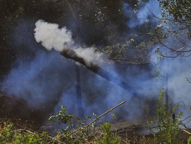 Ucrania refuerza su frontera con Bielorrusia // Foto: Ercin Erturk/Anadolu Agency via Getty Images)