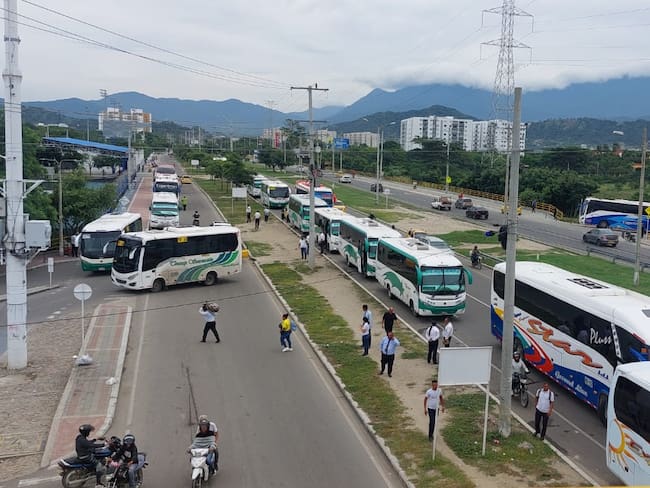Paralizado el servicio en la Central de Trasporte de Santa Marta/ Suministrada.