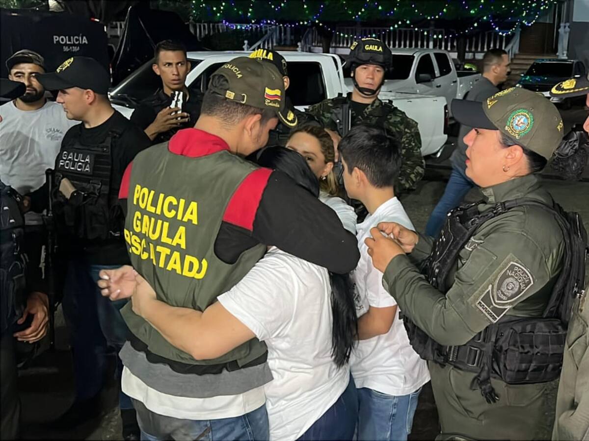 Gaula rescató al hijo de un comerciante que estaba secuestrado desde el pasado fin de semana