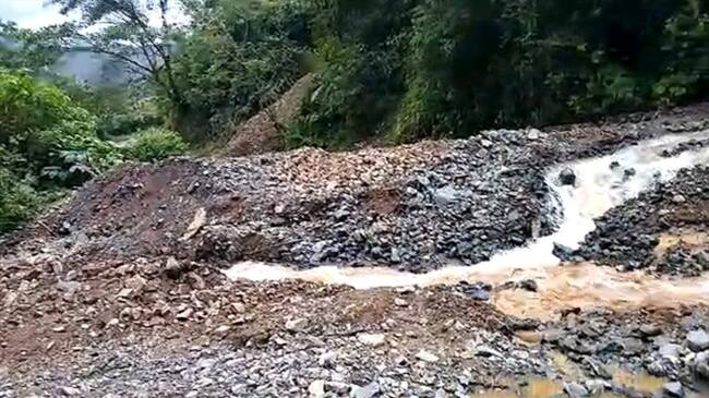 Los habitantes solicitaron mantenimiento permanente en los corredores viales . Foto: Cortesía Gerley Campo