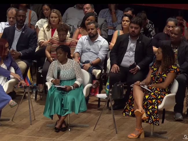 Francia Márquez cuestionó políticas de Milei contra las mujeres y la población negra. Foto: Suministrada.