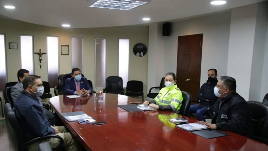 La coronel María Emma Caro el pasado primero de julio anunció una investigación preliminar.. Foto: Alcaldía de Tunja