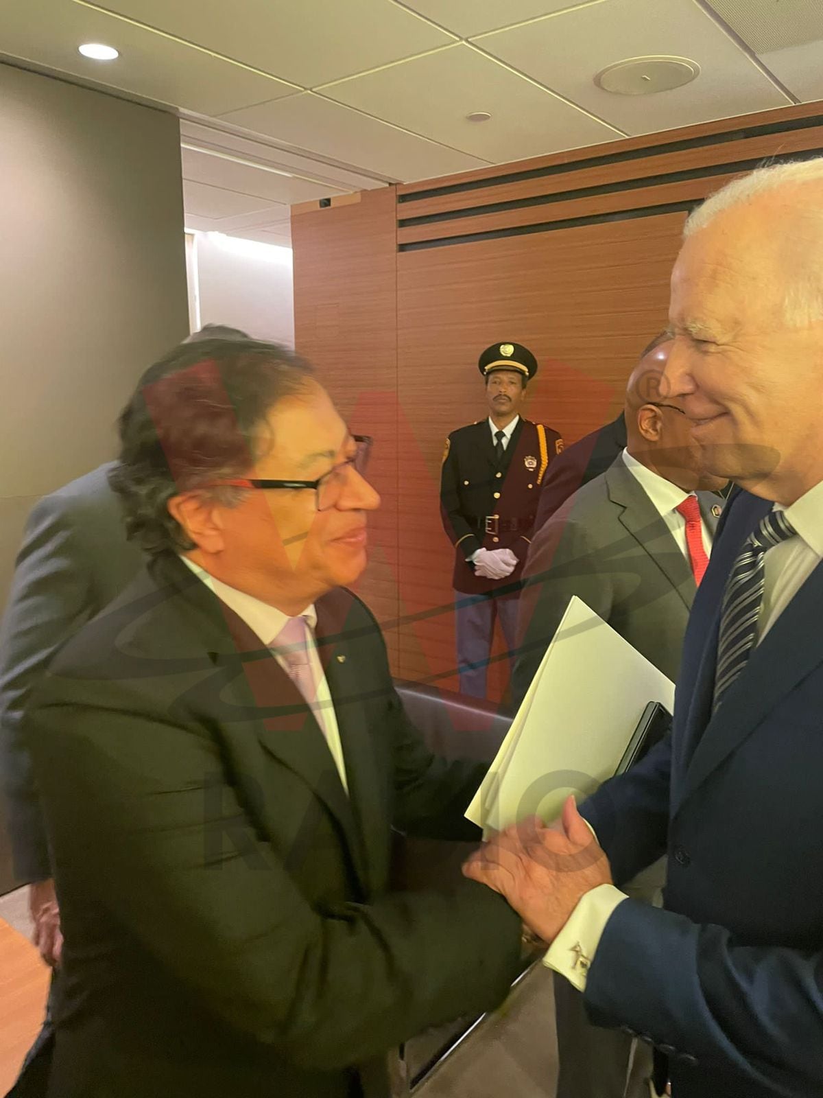 Encuentro entre Gustavo Petro y Joe Biden. Foto: W Radio Colombia