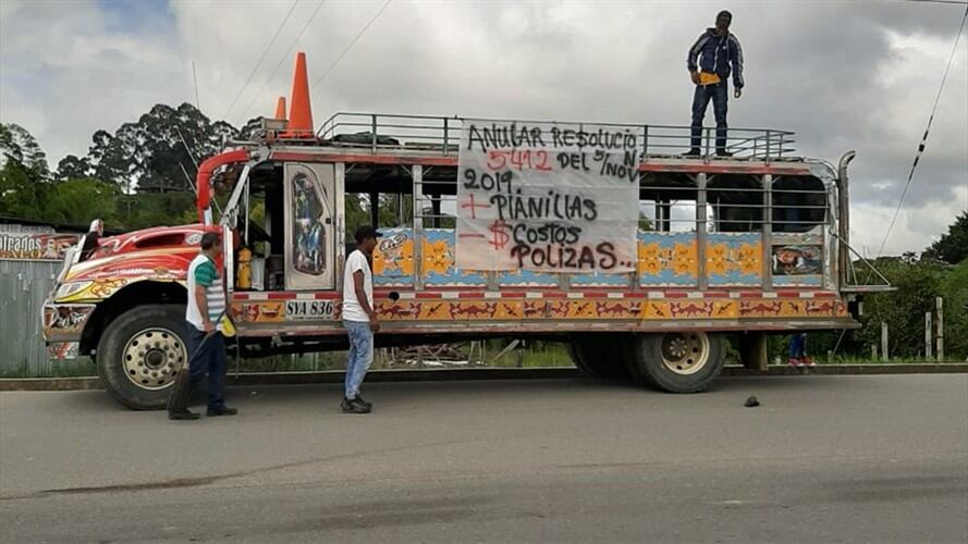 La caravana transcurrió de manera pacífica y recorrió las principales vías de la ciudad de Popayán.. Foto: Cortesía Popayán