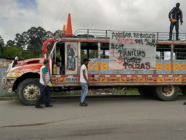 La caravana transcurrió de manera pacífica y recorrió las principales vías de la ciudad de Popayán.. Foto: Cortesía Popayán