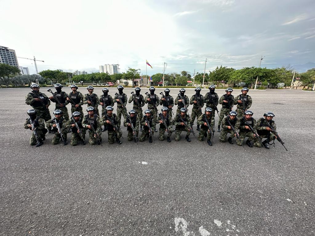 Refuerzo de seguridad. Foto: Alcaldía de Santa Marta