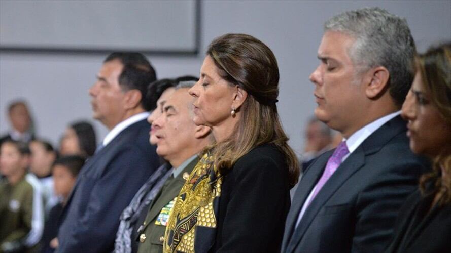 Duque recordó que el Congreso ha trabajado para que ni el narcotráfico ni el secuestro sean delitos conexos al delito político. Foto: Cortesía/ Presidencia.