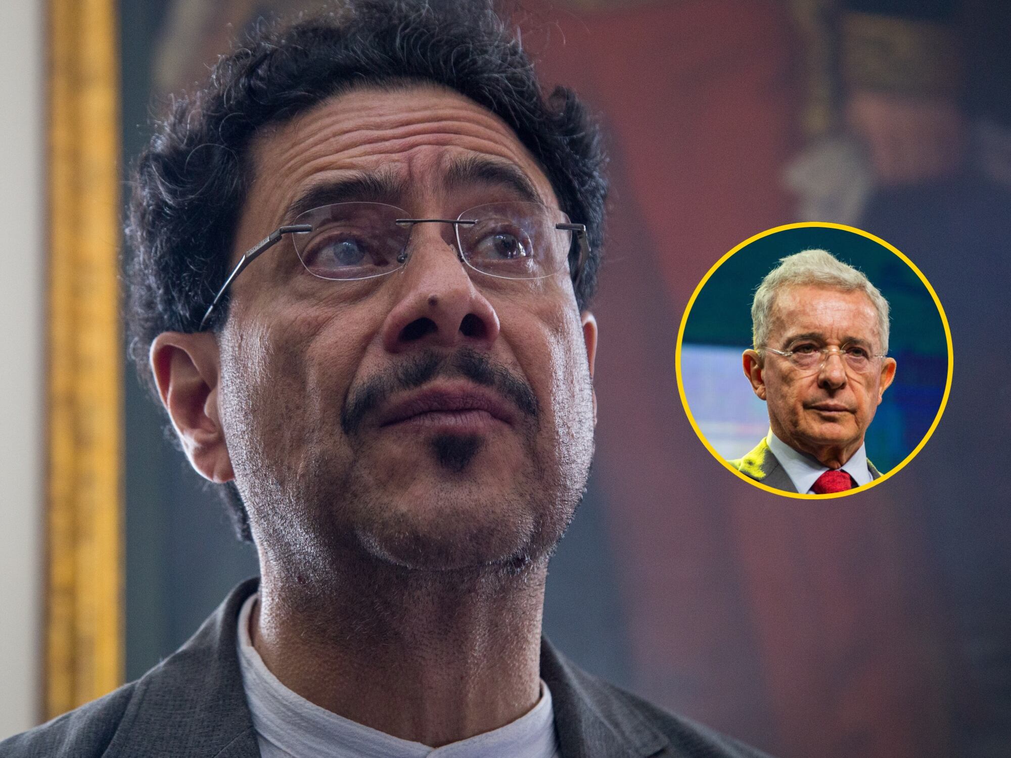 Iván Cepeda y Álvaro Uribe. Fotos: Colprensa y Getty Images.