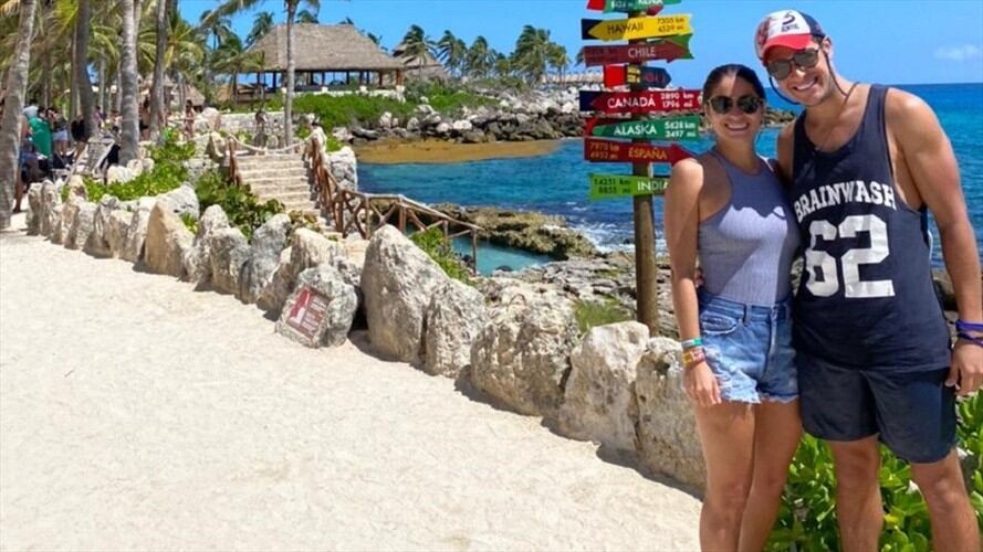 Esposos manizaleños agredidos en Cancún, México . Foto: Suministrada.