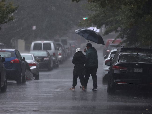 Lluvias en Nueva York. 20 de septiembre de 2023. Foto: EFE/EPA/JUSTIN LANE.