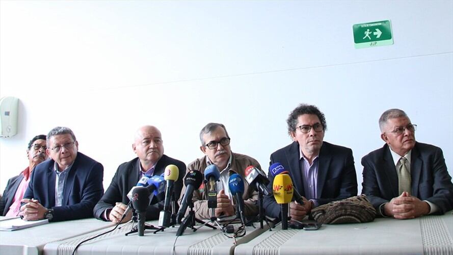 Desmovilizados de las Farc comparecen frente a la JEP por secuestros. Foto: Colprensa