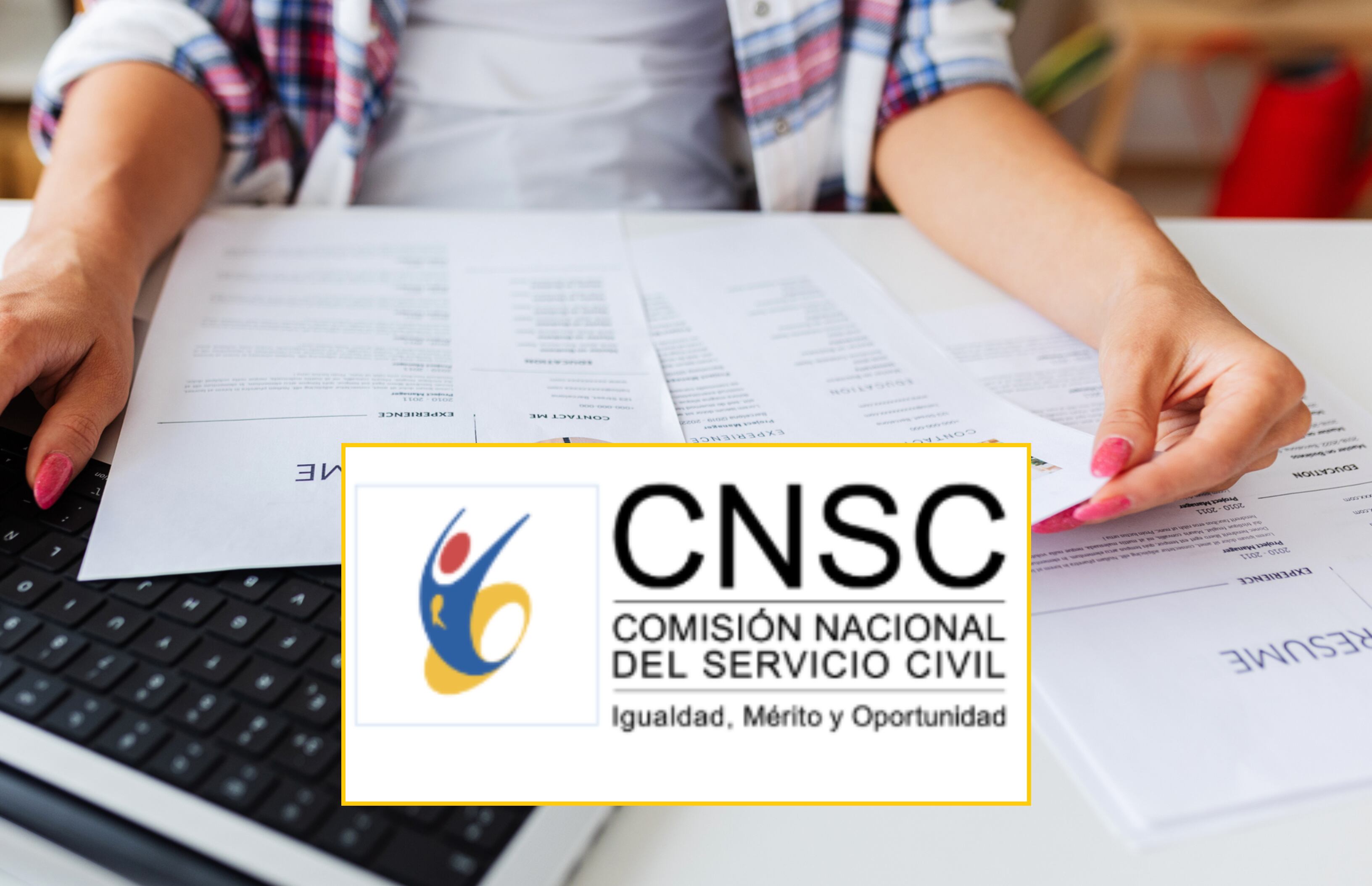 Imagen de referencia y logo de la Comisión Nacional del Servicio Civil. Fotos: Getty Images / CNSC