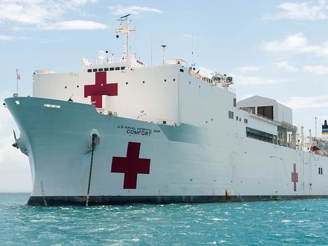 Llega a Colombia el buque hospital de EE.UU. para misión humanitaria. Foto: Colprensa