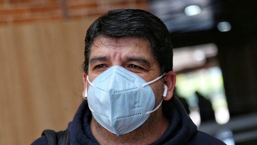 Nelson Alarcón, directivo de Fecode y líder del Comité Nacional del Paro. Foto: Colprensa - Camila Díaz