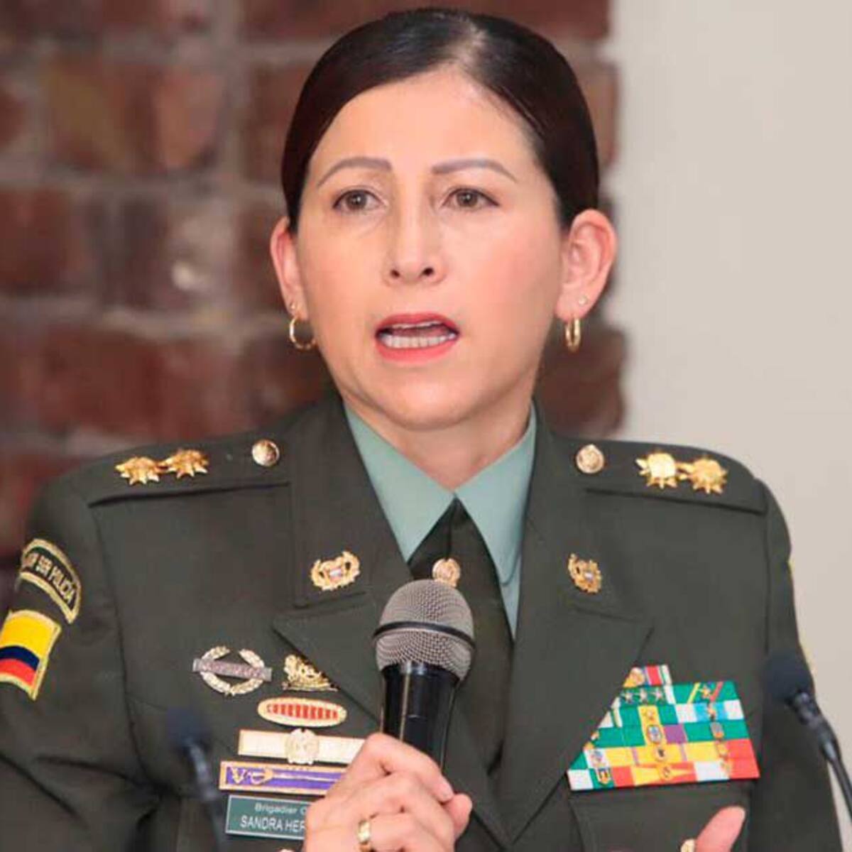 Sale de la Policía Nacional la general Sandra Hernández