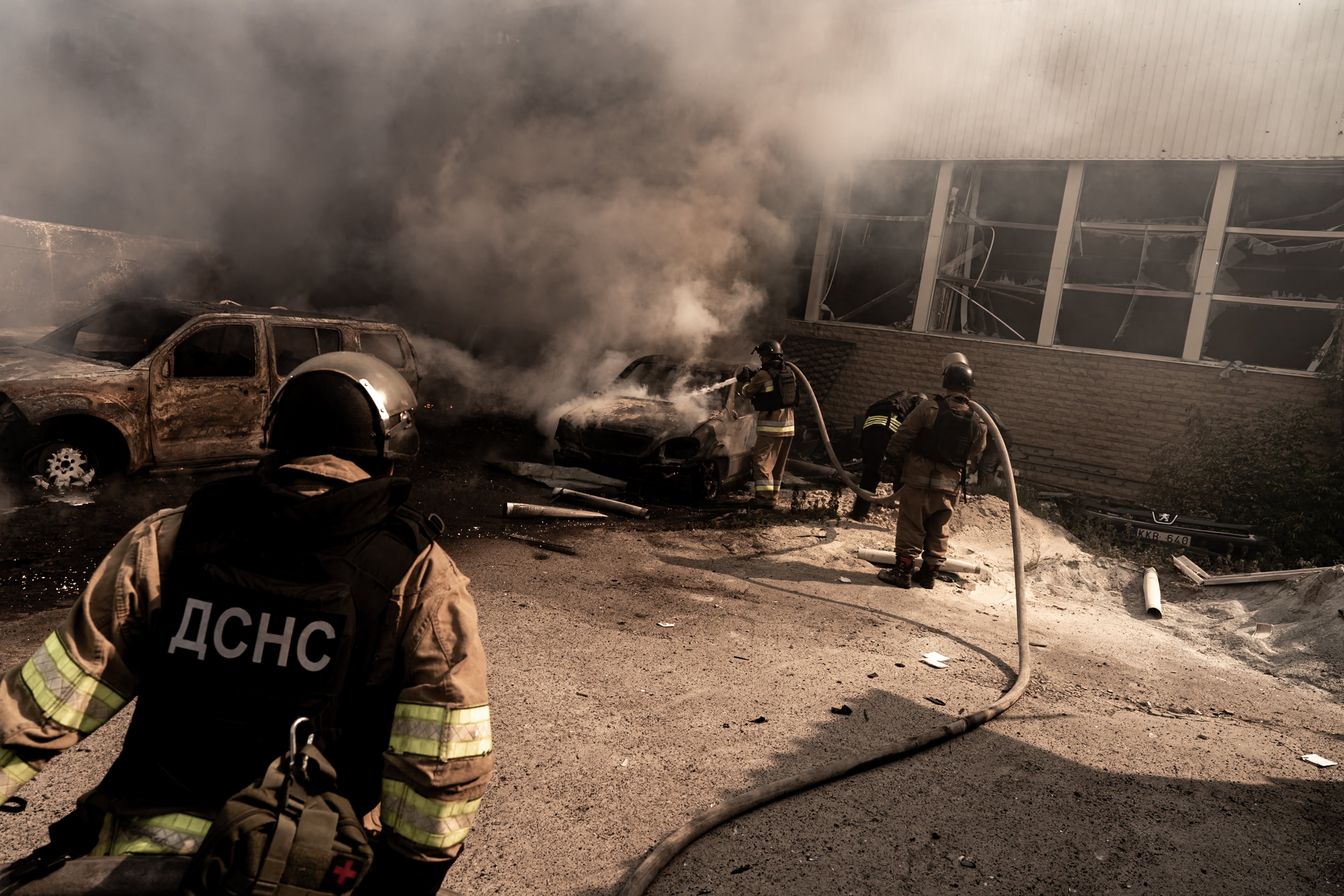 Ataque en Donetsk. Foto: Vincenzo Circosta/Anadolu via Getty Images.