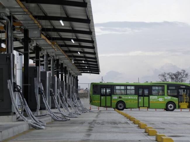 Bus del sistema de transporte masico de Bogotá. Foto: Colprensa.