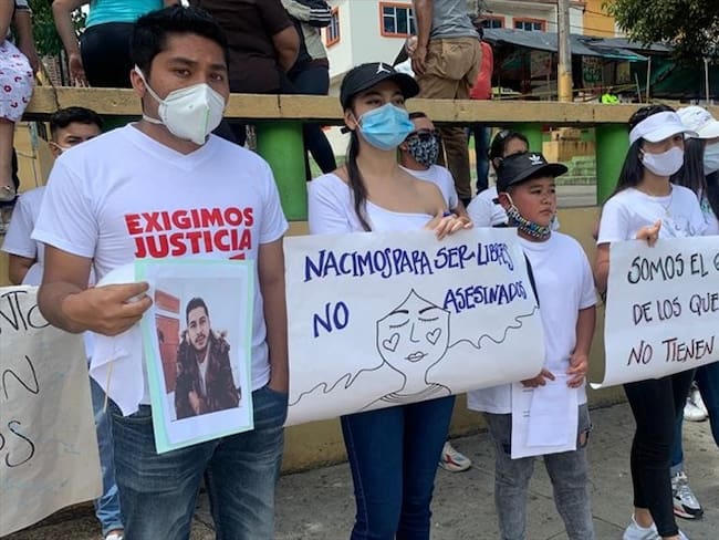 Protesta jóvenes Samaniego, Nariño. Foto: La W