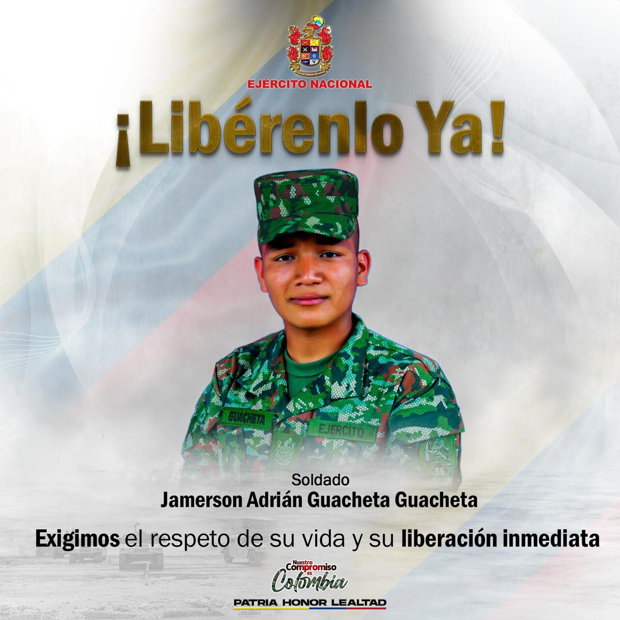 Soldado Jamerson Adrián Guacheta. Foto: Ejército Nacional