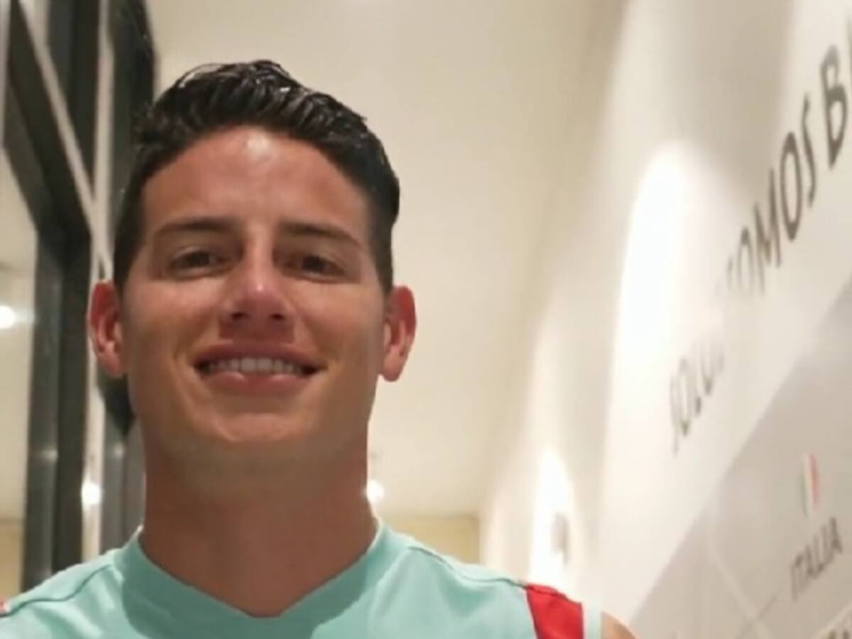 Fin a los rumores: James Rodríguez ya está en Barranquilla con el combinado nacional