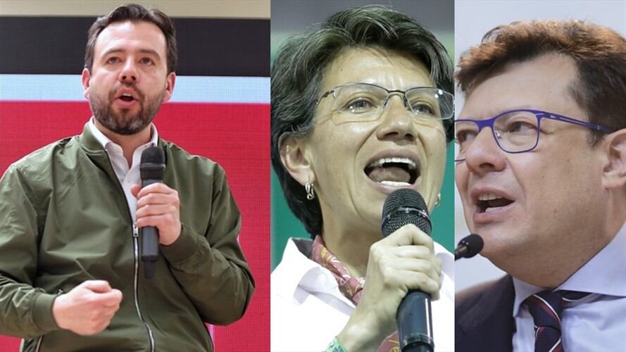 De acuerdo con la nueva encuesta de "mosqueteros", Galán tiene el 29,1% mientras que Claudia López cuenta con el 23,2%. Foto: Colprensa