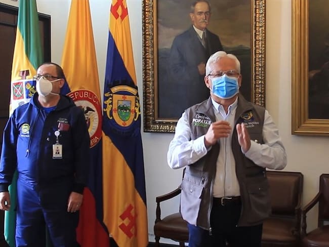 El Alcalde afirmó que el 88 por ciento del hospital está ocupado por pacientes COVID y no COVID. Foto: Alcaldía