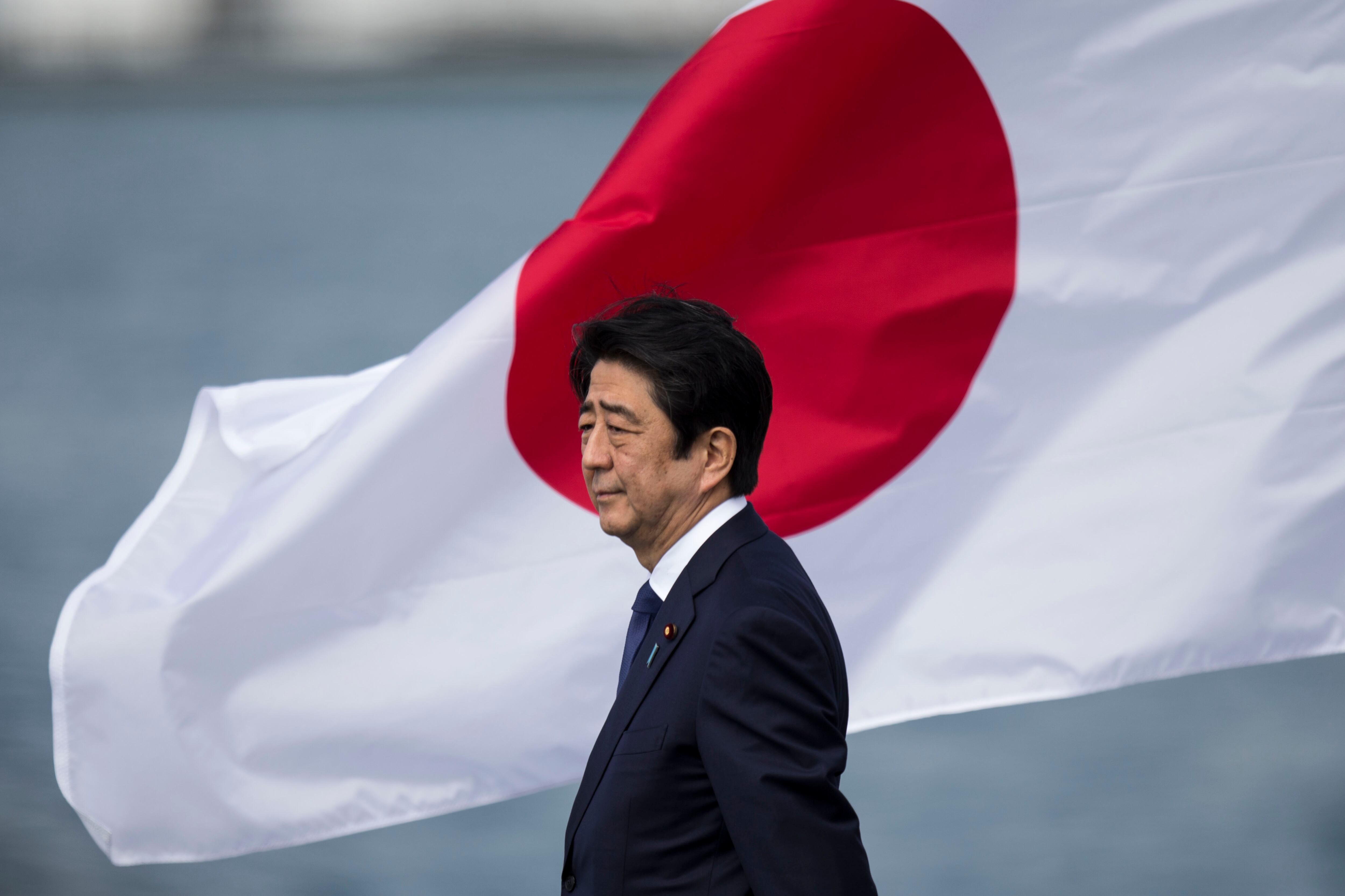 Shinzo Abe, ex primer ministro de Japón. (Photo by Kent Nishimura/Getty Images)